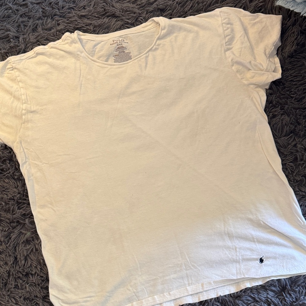 Polo by Ralph Lauren Men's Cream Tee